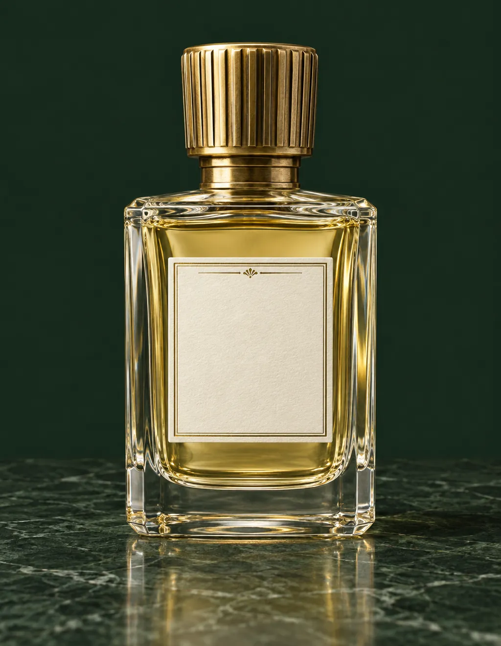 A perfume bottle bearing your company&rsquo;s name