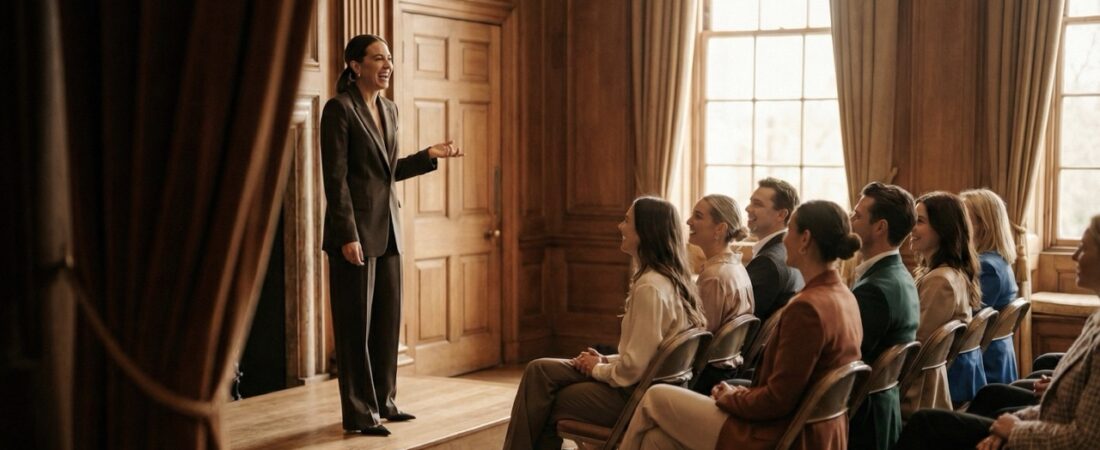 Voice & Presence: A Public Speaking Warm-up for Sales Teams