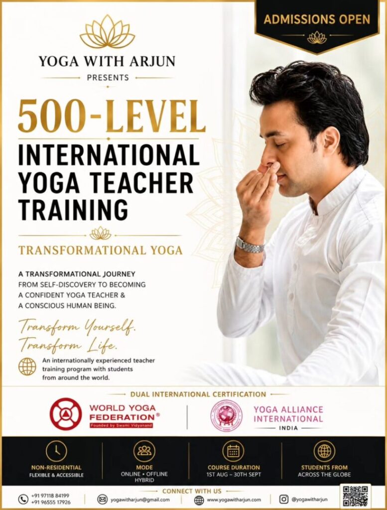 500 Hrs Yoga Teacher Training Course