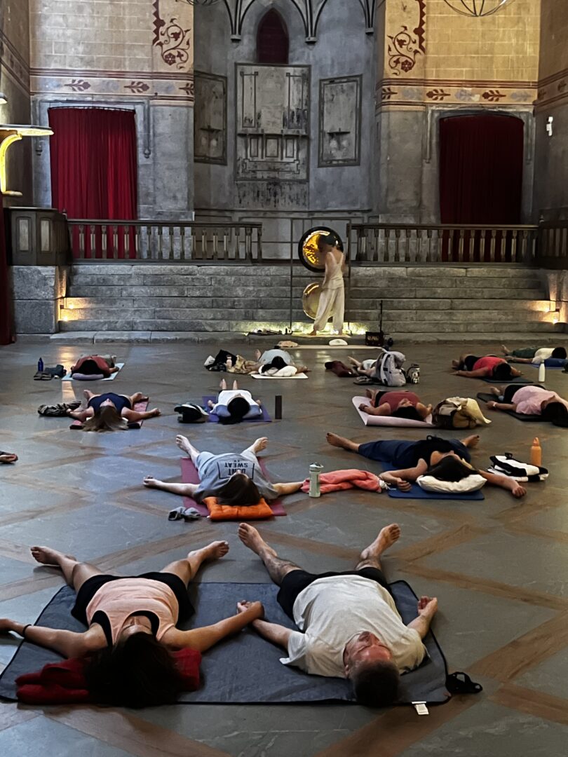 Sesion de Sonoterapia con Gong para empresas