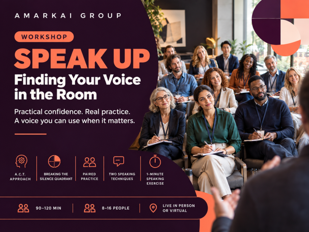 Speak Up: Finding Your Voice in the Room