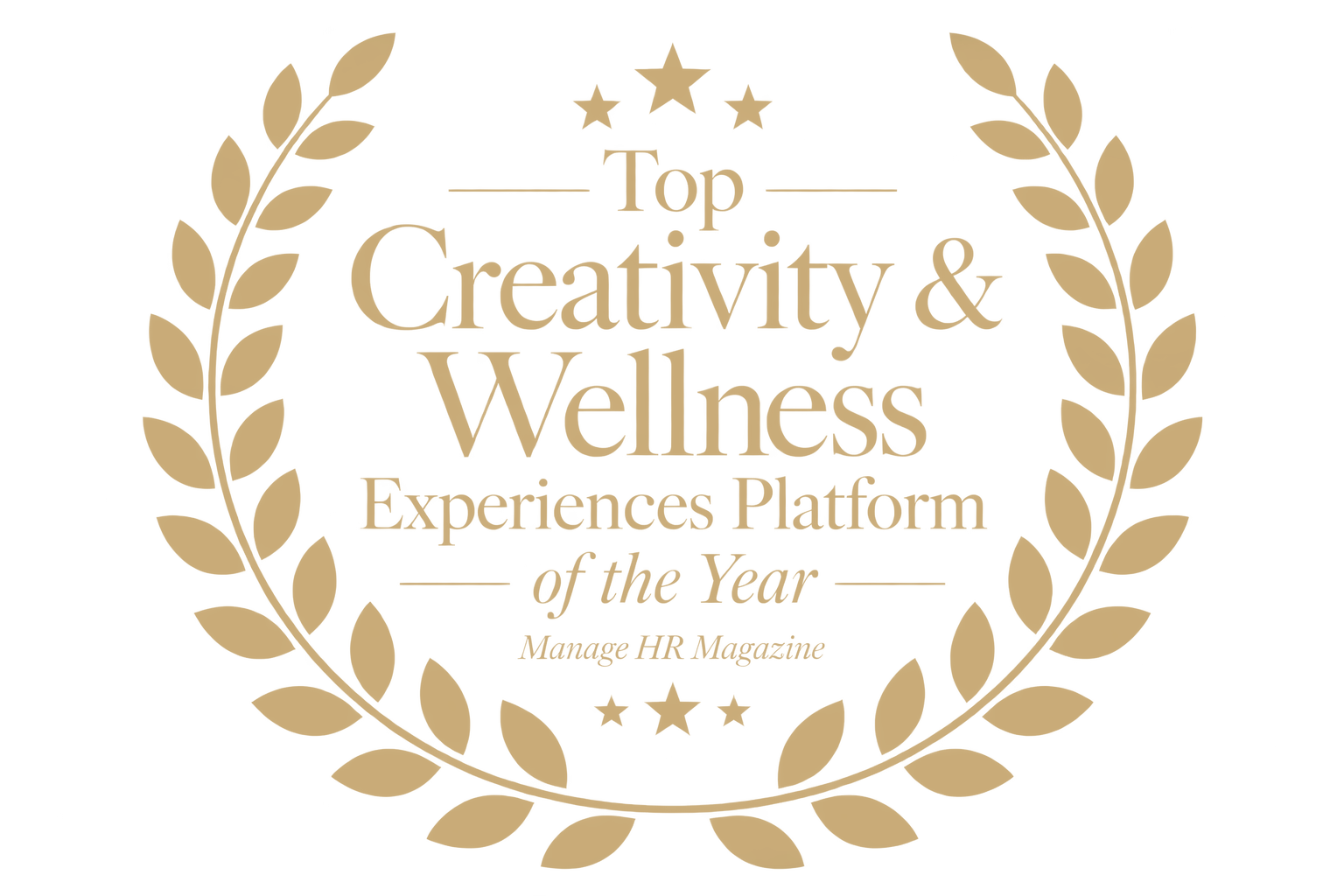 Manage HR Magazine award: Top Creativity & Wellness Experiences Platform of the Year